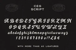 Caffeine & Gasoline Fonts + Extras