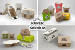 Cake Window Box Packaging Mockup