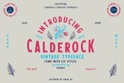 Calderock Typeface + Extras