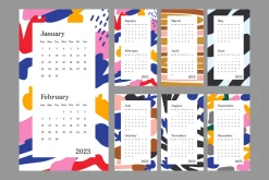 2023 Calendar Abstract Design