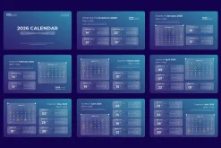 2026 Calendar - PowerPoint Template