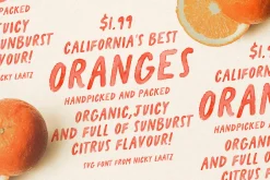 California Oranges SVG Font