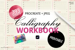 Calligraphy Workbook for Procreate