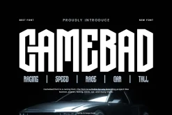 Camebad - Racing Car Font
