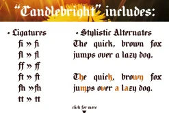 Candlebright blackletter font