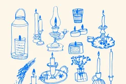 Candle Collection HandDrawn