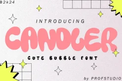 Candler - Cute Bubble Font