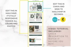 Canva & Mailchimp Template | Rustic