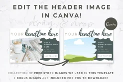 Canva & Mailchimp Template | Rustic