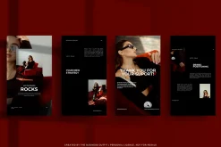 CANVA Bold Red Insta Posts & Stories
