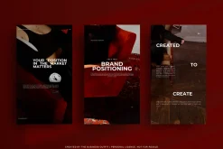 CANVA Bold Red Insta Posts & Stories