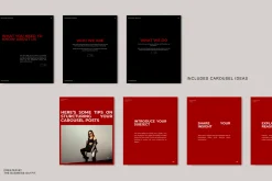 CANVA Bold Red Insta Posts & Stories