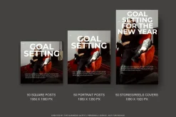 CANVA Bold Red Insta Posts & Stories
