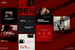 CANVA Bold Red Insta Posts & Stories