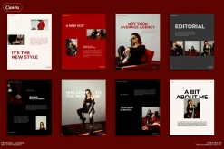 CANVA Bold Red Insta Posts & Stories