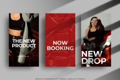 CANVA Bold Red Insta Posts & Stories