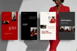 CANVA Bold Red Insta Posts & Stories