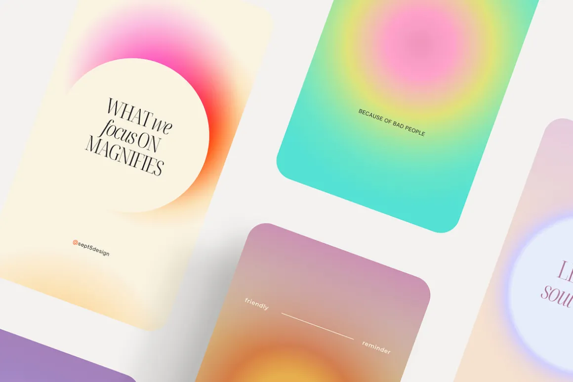 Canva Instagram Gradient Quotes + PS