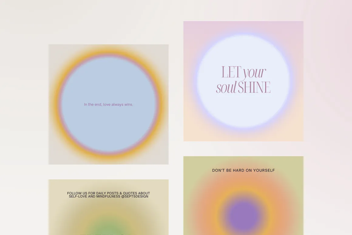 Canva Instagram Gradient Quotes + PS