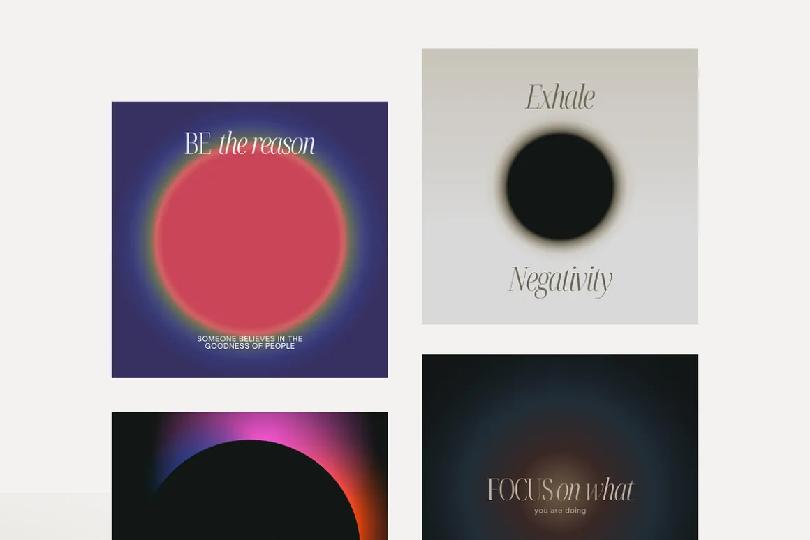 Canva Instagram Gradient Quotes + PS
