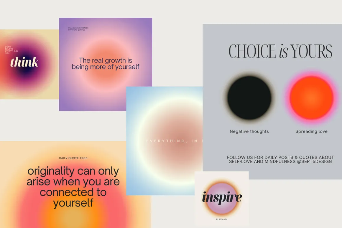 Canva Instagram Gradient Quotes + PS