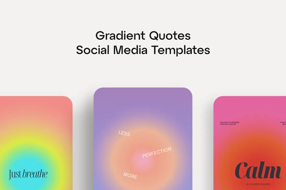 Canva Instagram Gradient Quotes + PS