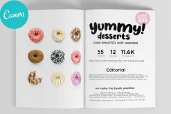 Canva Yummy Desserts CookBook