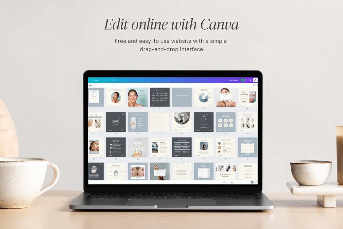 Canva Beauty Instagram Template Pack