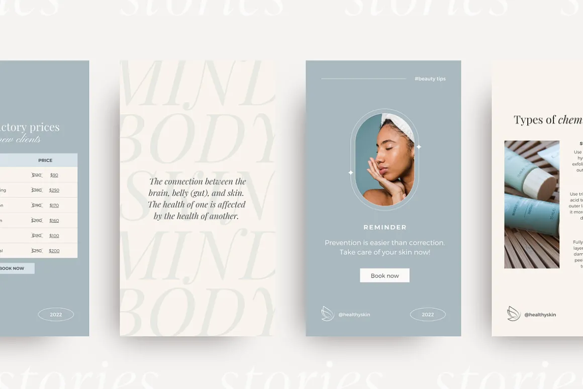Canva Beauty Instagram Template Pack