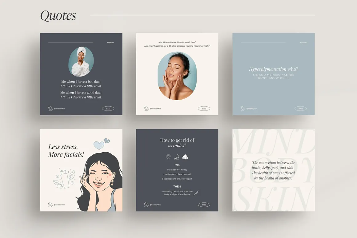 Canva Beauty Instagram Template Pack