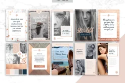 CANVA & PPT | Rose Gold Social Media
