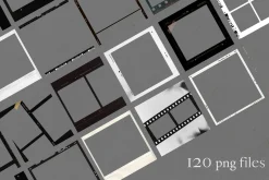 CANVA & PS / 120 Film Frames