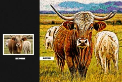 Canvas Painting Square,Poster Effect