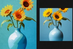 Canvas Painting Square,Poster Effect
