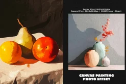 Canvas Painting Square,Poster Effect