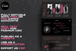 Canva UGC Fashion Portfolio Template
