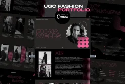 Canva UGC Fashion Portfolio Template