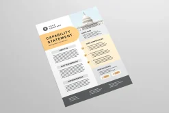Capability Statement | Word & Indd