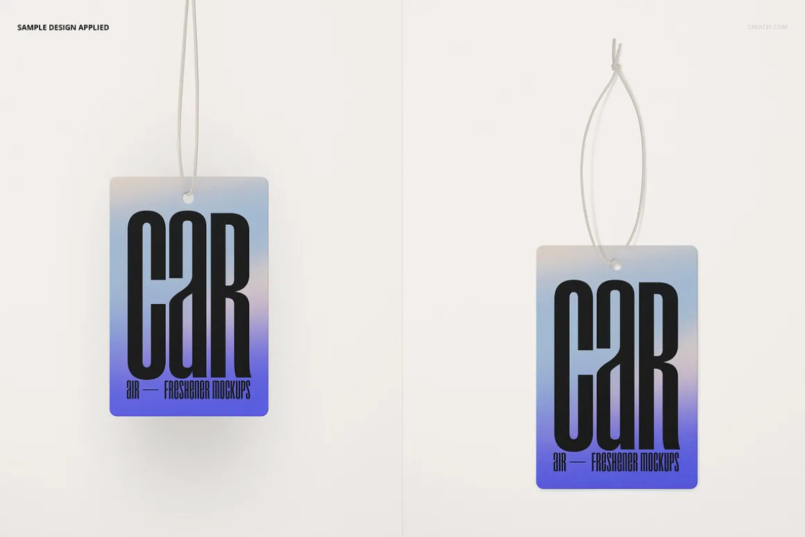 Car Air Freshener Mockup Set
