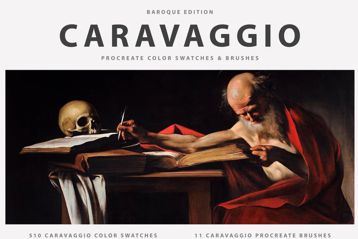 Caravaggio's Art Procreate Brushes