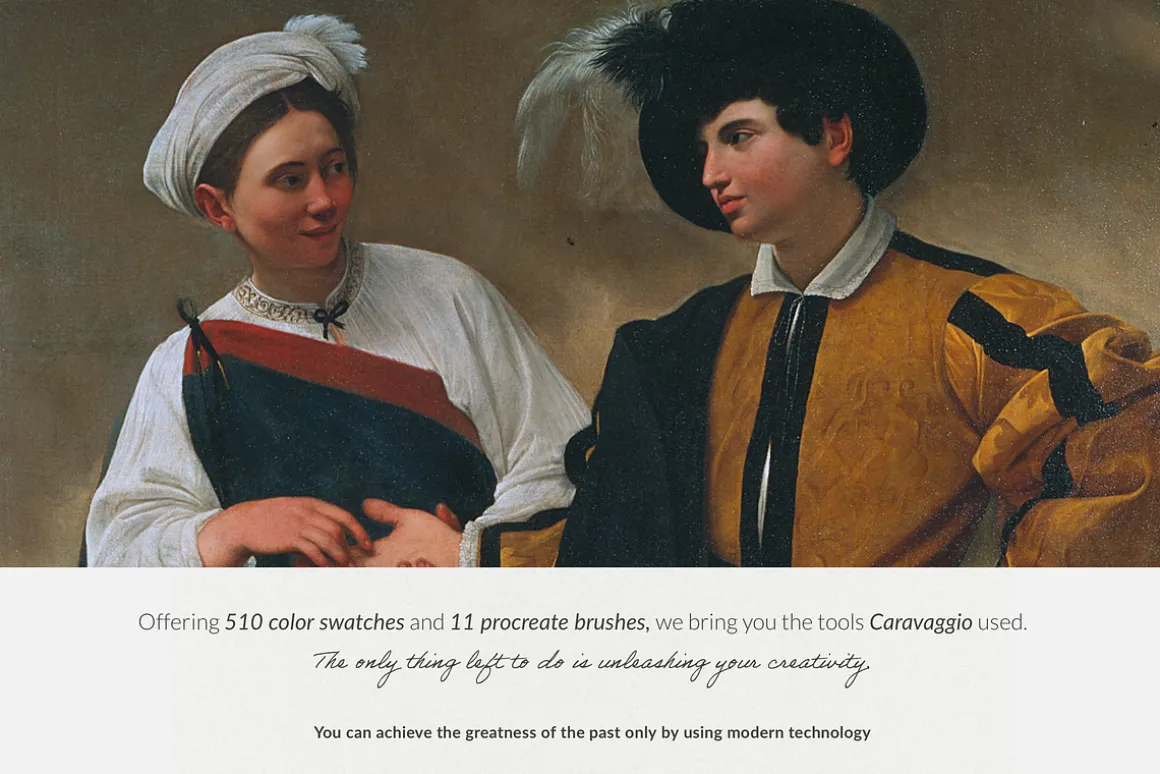 Caravaggio's Art Procreate Brushes