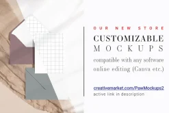Card Mockup Round Tag Label PRG