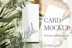 Card Mockup 4x9 Menu Olive p2