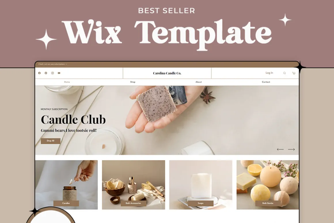 Carolina Candle Co. Wix Template