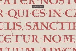 Carolingian Majuscule medieval font
