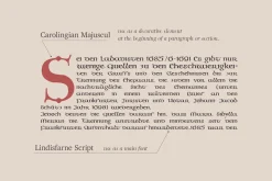 Carolingian Majuscule medieval font
