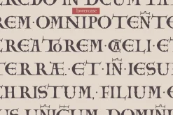 Carolingian Majuscule medieval font