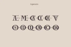 Carolingian Majuscule medieval font