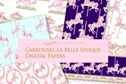 Carousel, Merry Go Round Pink