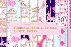 Carousel, Merry Go Round Pink